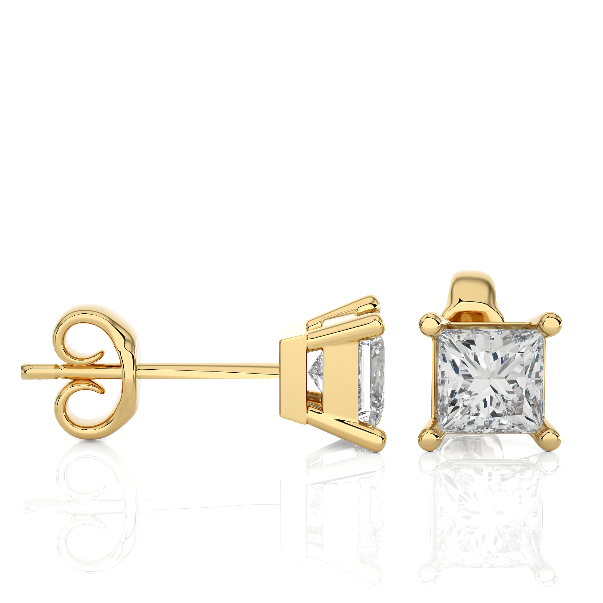 The Princess-Cut Tiffany Studs