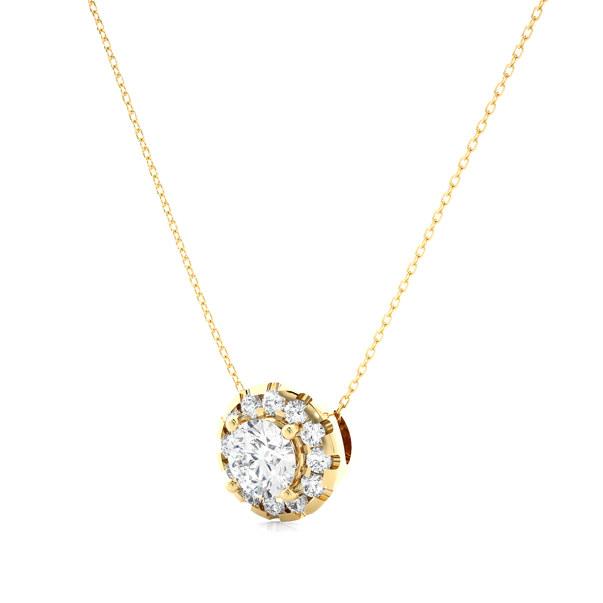 The Torch Of Enlightenment Pendant With Chain