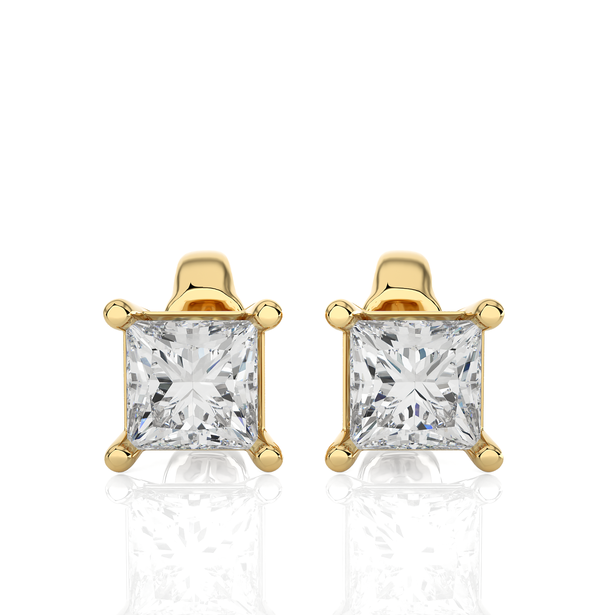 The Princess-Cut Tiffany Studs