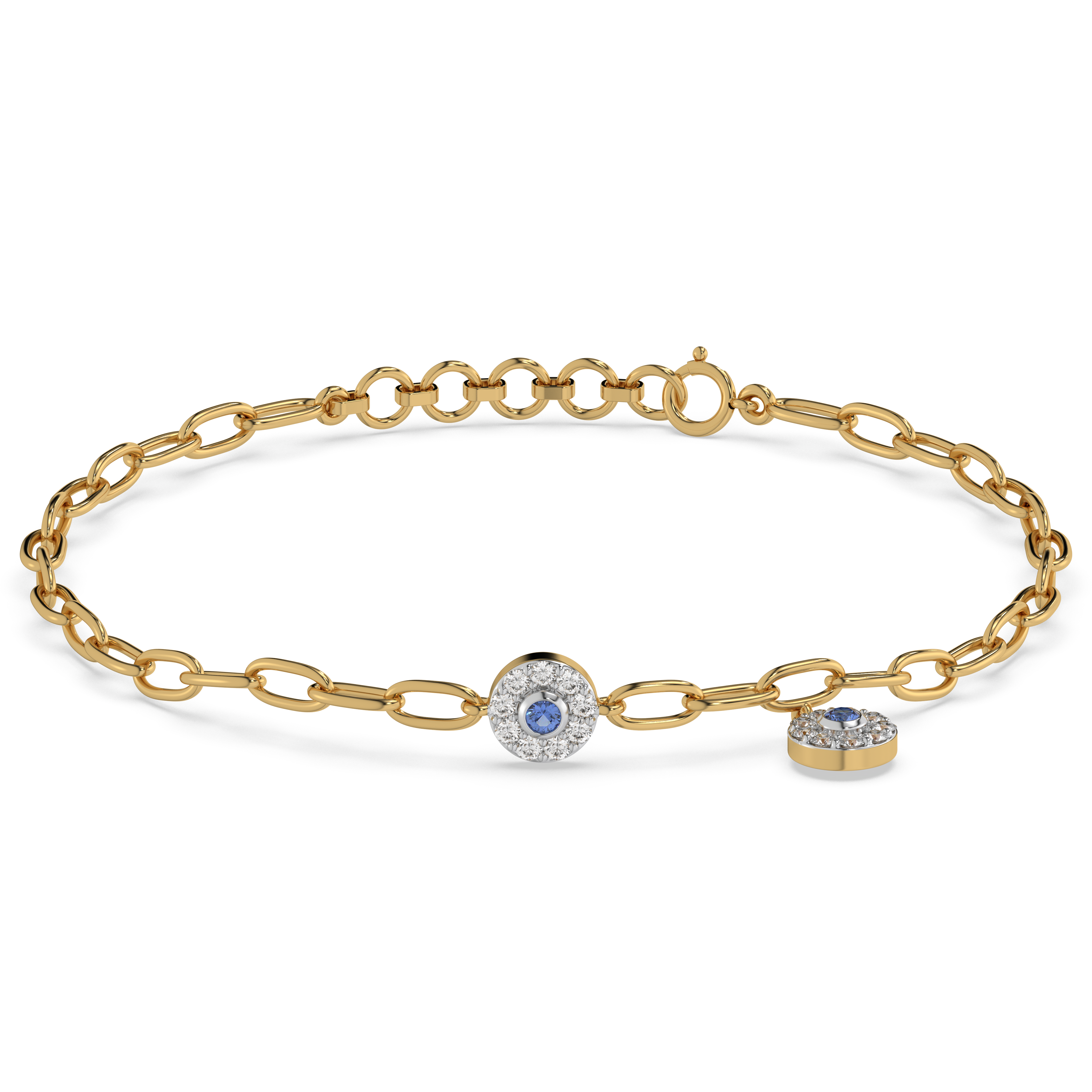 Eternal Glow Lab Grown Diamond Charm Bracelet