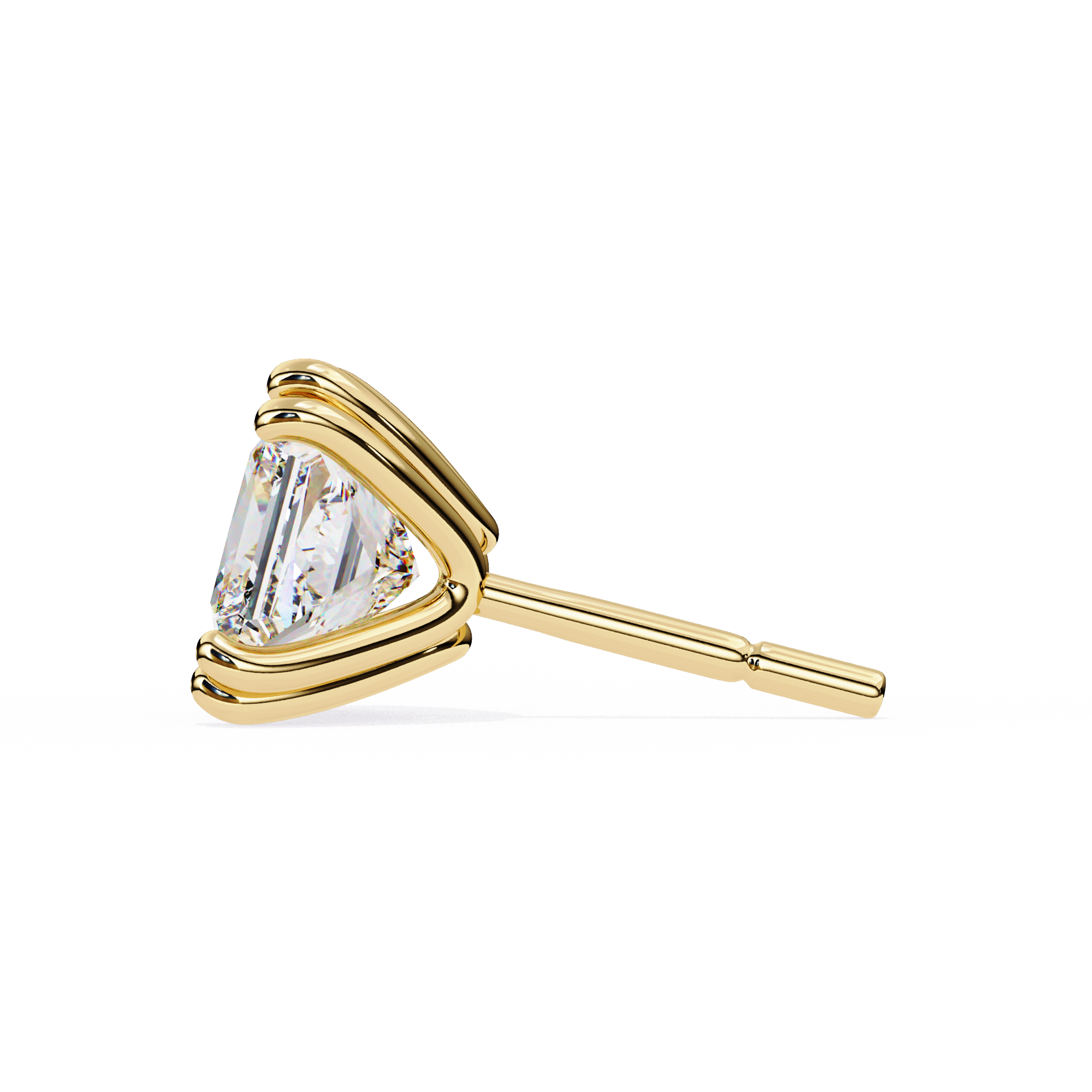 Princess Cut Lab Grown Diamond Stud Earrings