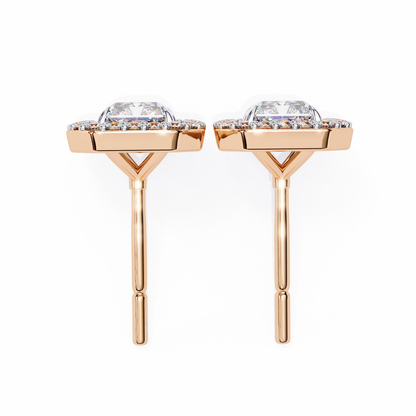 Rectangular Halo Lab Grown Diamond Pendant