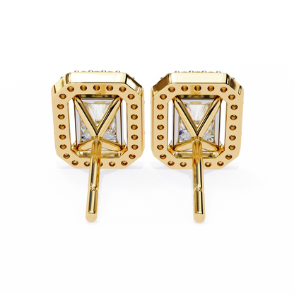 Rectangular Halo Lab Grown Diamond Pendant