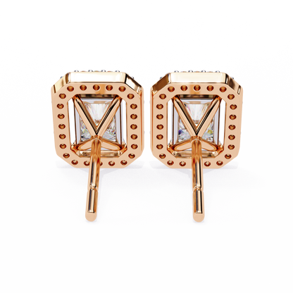 Rectangular Halo Lab Grown Diamond Pendant