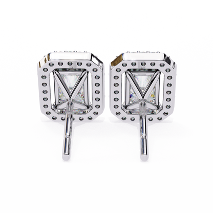 Rectangular Halo Lab Grown Diamond Pendant
