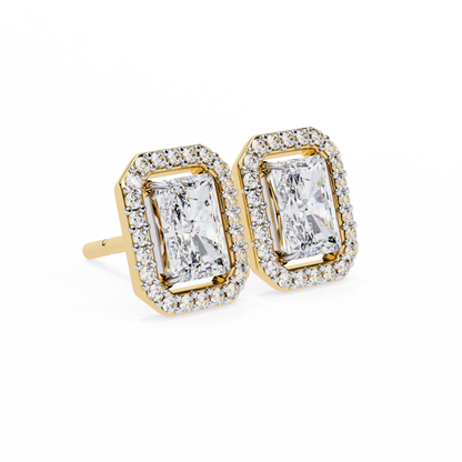 Rectangular Halo Lab Grown Diamond Pendant