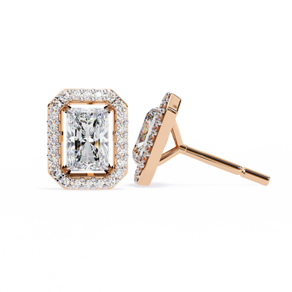 Rectangular Halo Lab Grown Diamond Pendant