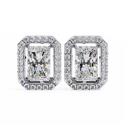 Rectangular Halo Lab Grown Diamond Pendant