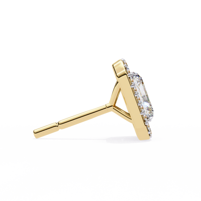 Rectangular Halo Lab Grown Diamond Pendant