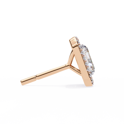Rectangular Halo Lab Grown Diamond Pendant