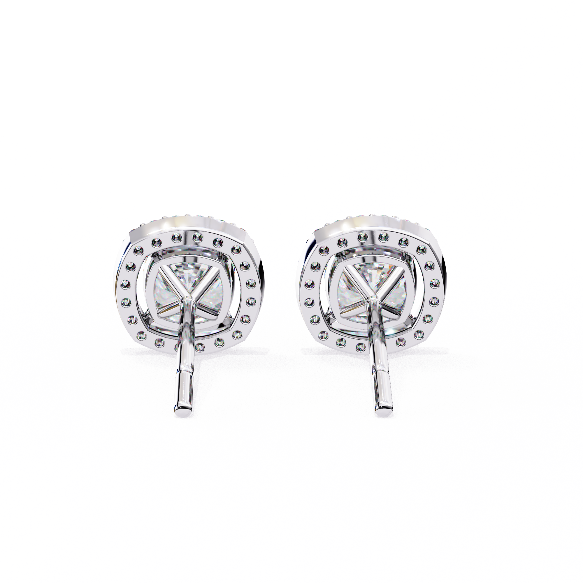 Cushion Halo Lab Grown Diamond Pendant