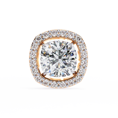 Cushion Halo Lab Grown Diamond Pendant