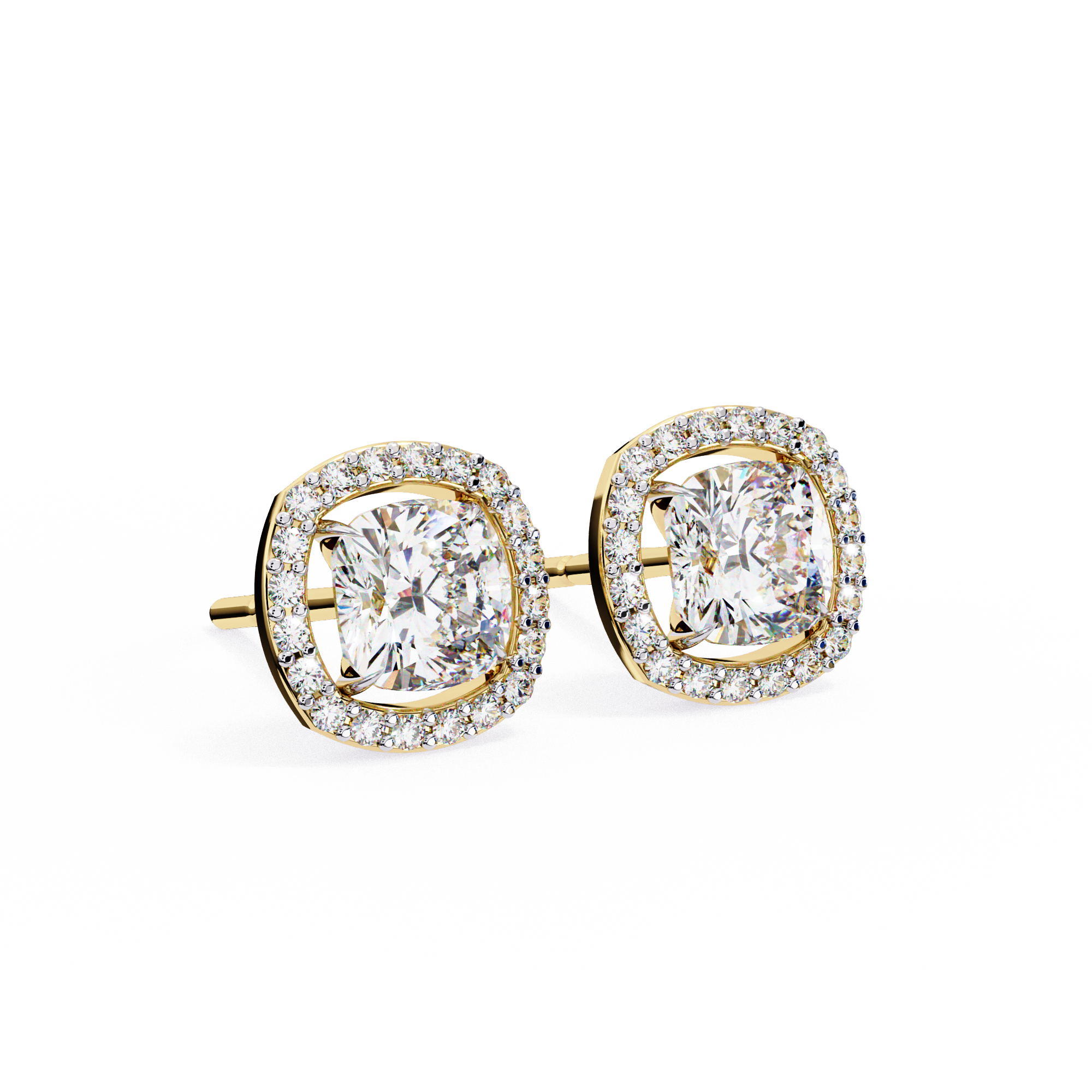 Cushion Halo Lab Grown Diamond Pendant