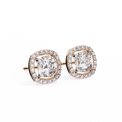 Cushion Halo Lab Grown Diamond Pendant