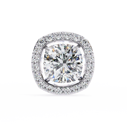 Cushion Halo Lab Grown Diamond Pendant