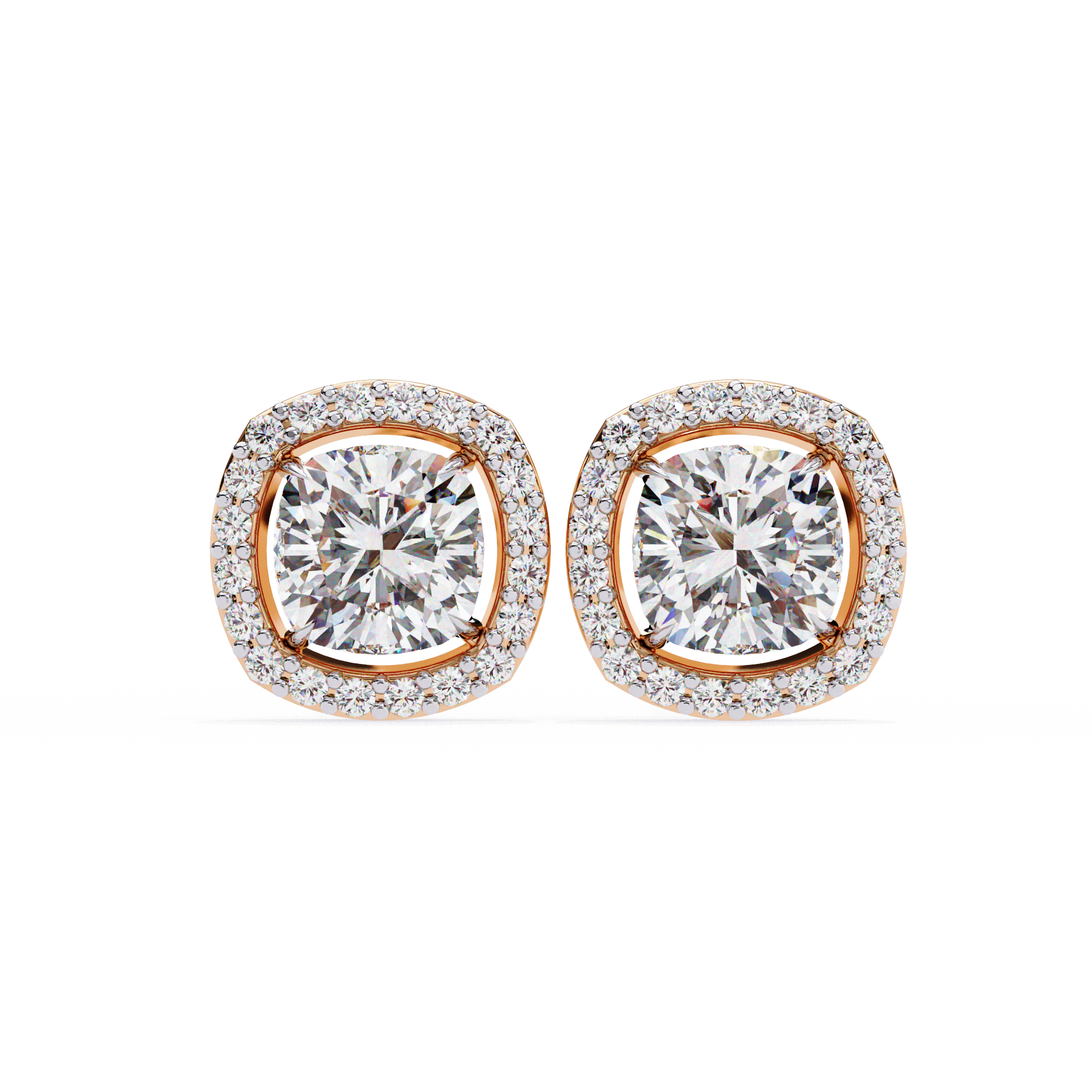 Cushion Halo Lab Grown Diamond Pendant