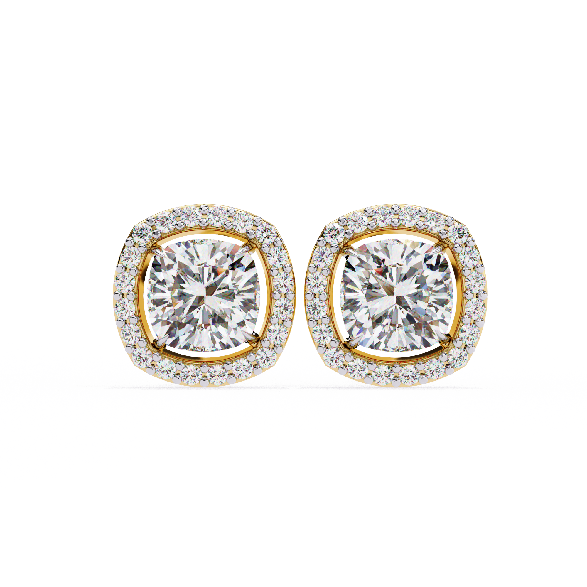 Cushion Halo Lab Grown Diamond Pendant
