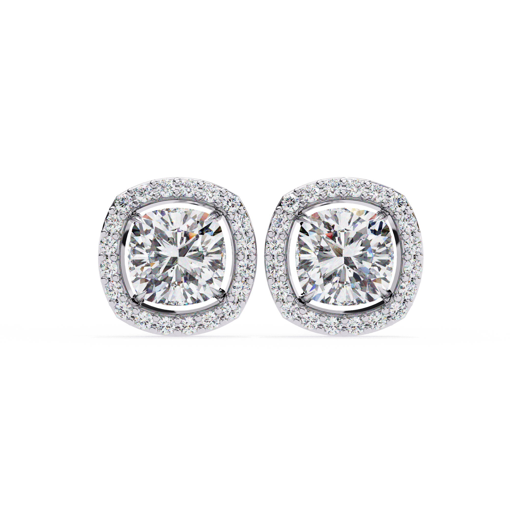 Cushion Halo Lab Grown Diamond Pendant