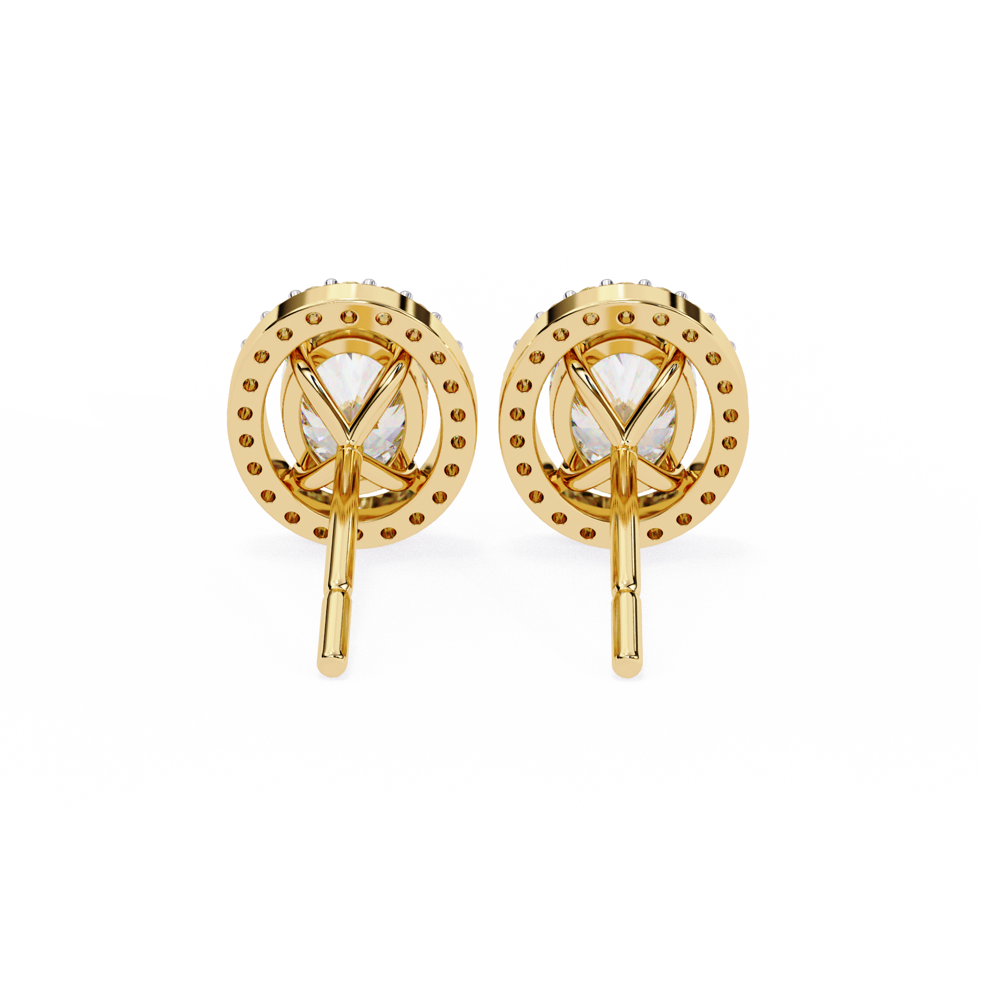 Oval Halo Lab Grown Diamond Pendant