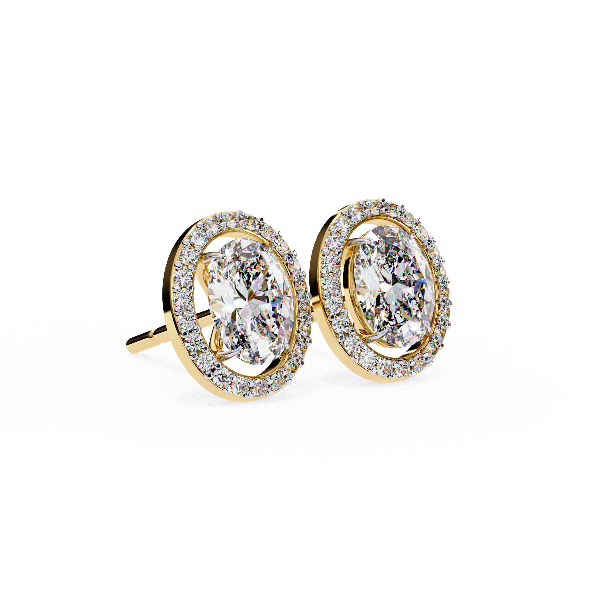 Oval Halo Lab Grown Diamond Pendant