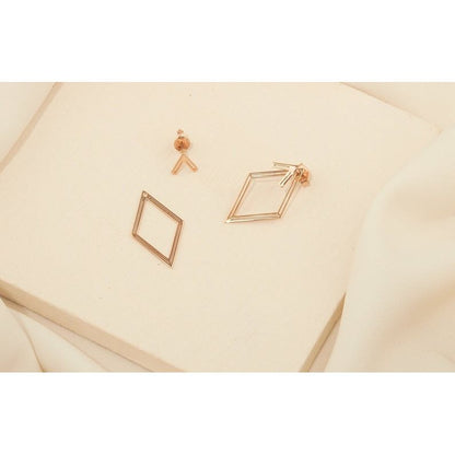Sterling Silver Rose Gold Earrings