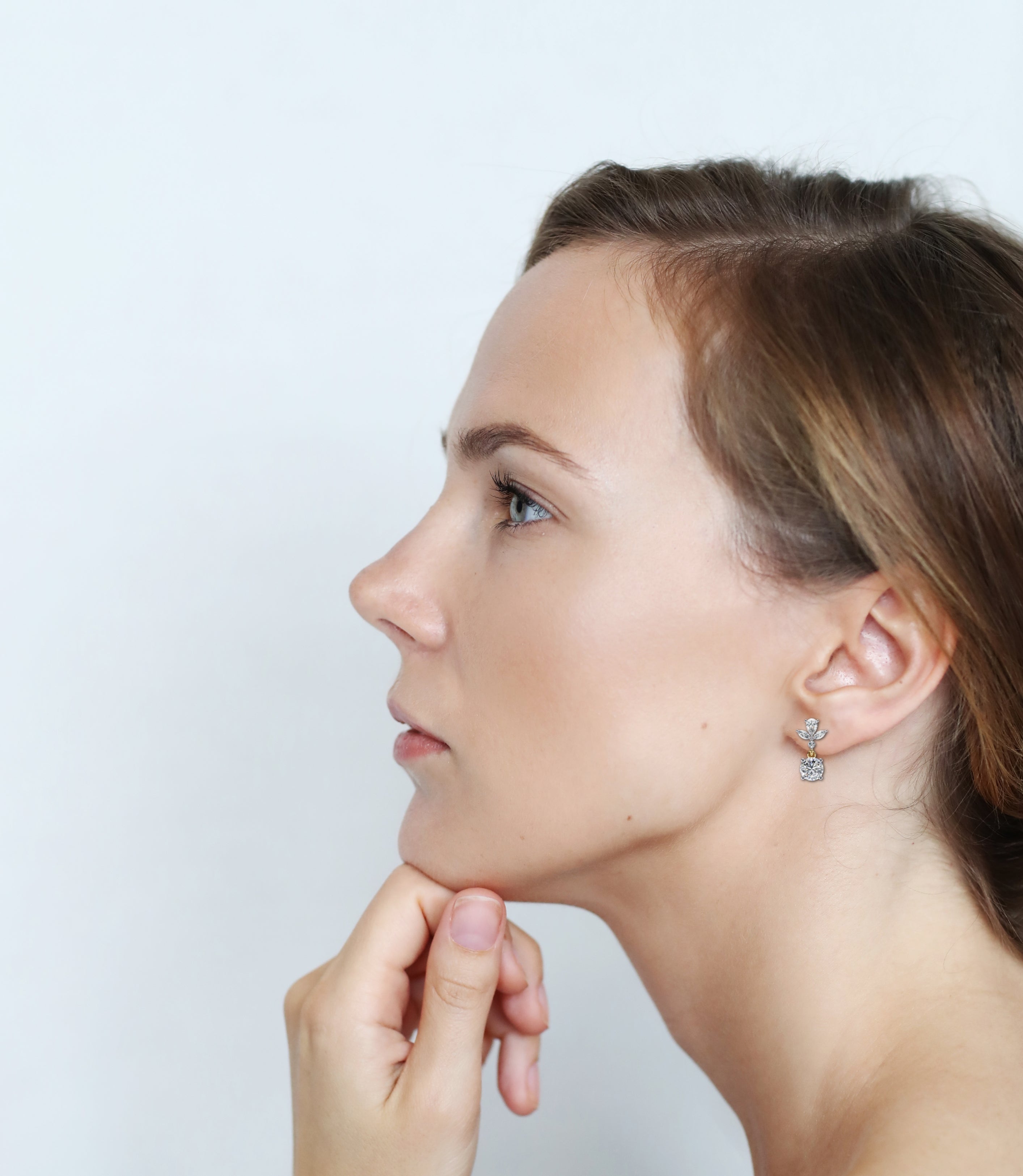 Double Drop Lab Grown Diamond Earrings