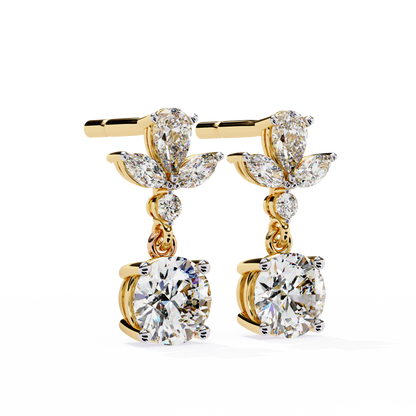 Double Drop Lab Grown Diamond Earrings