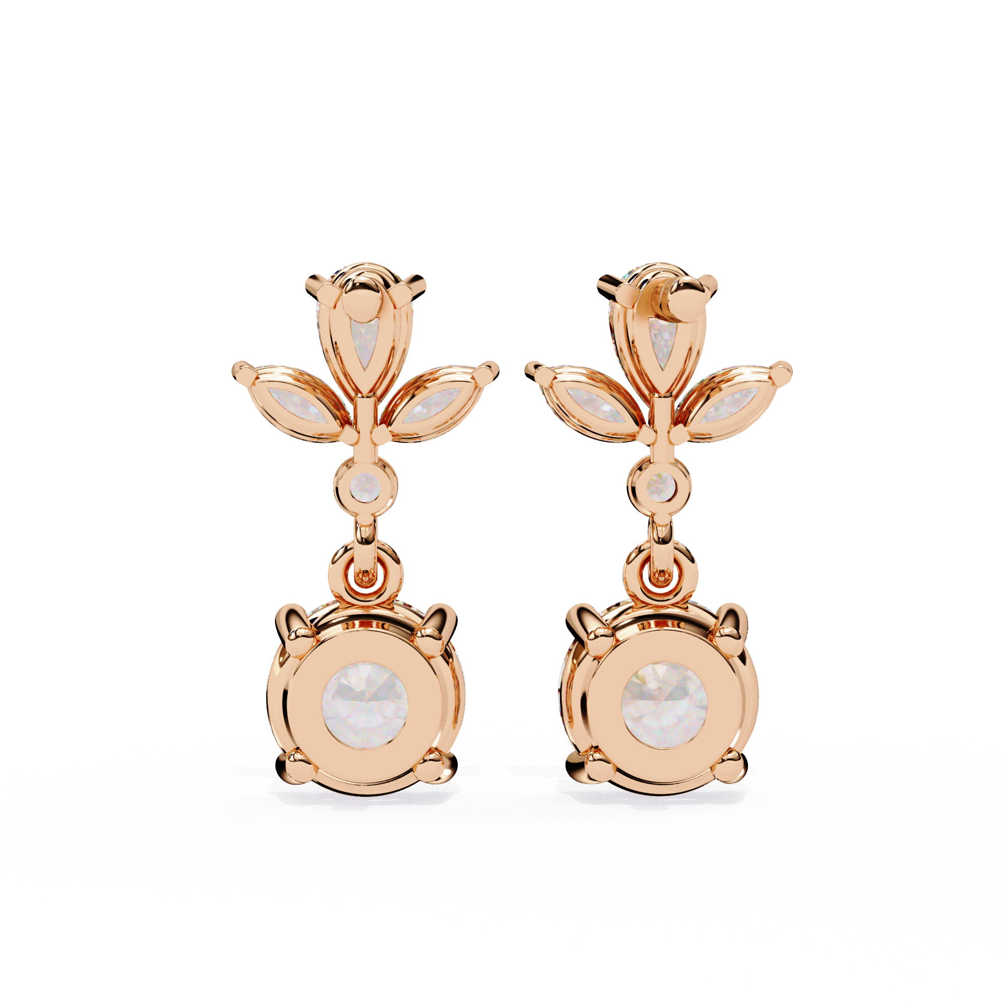 Double Drop Lab Grown Diamond Earrings