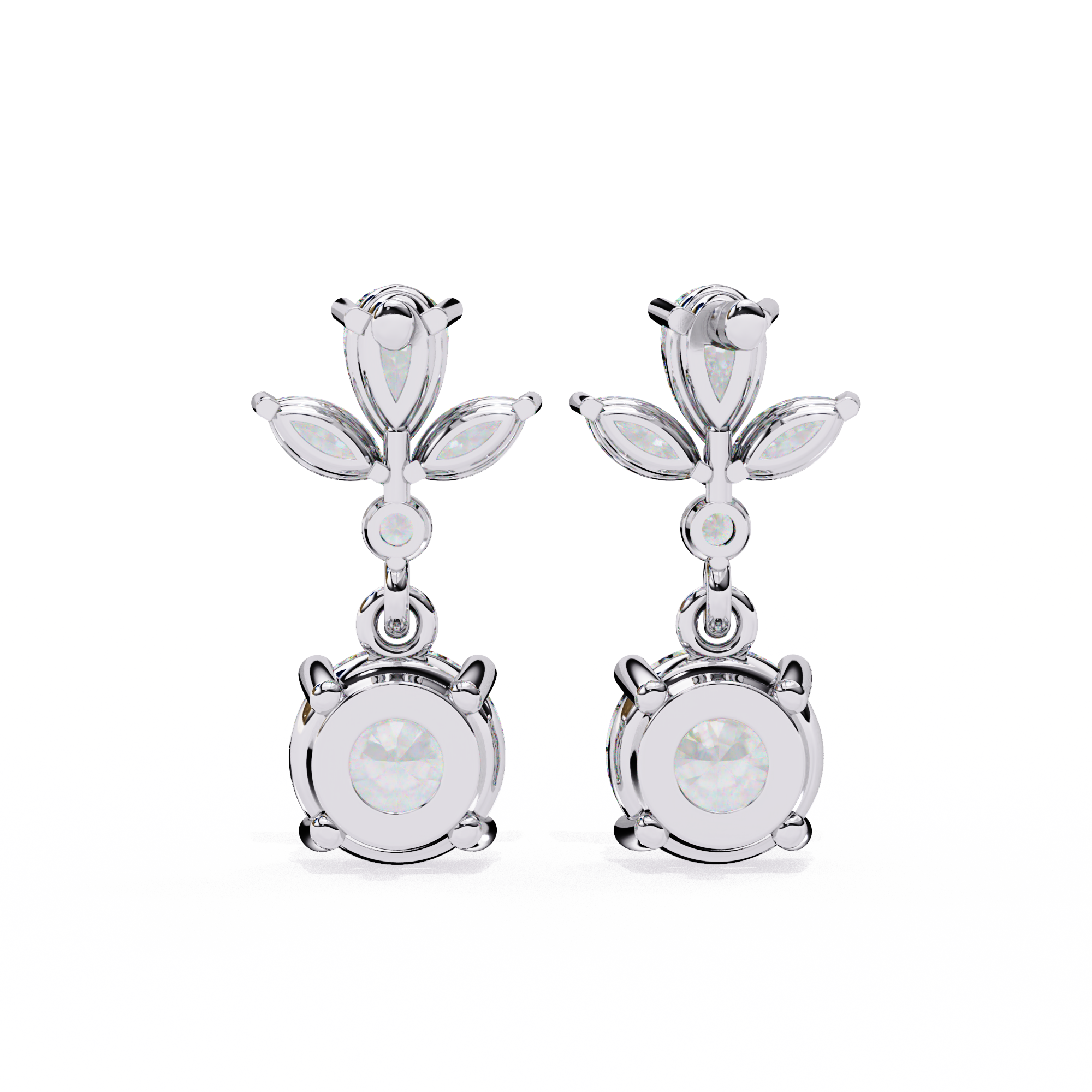 Double Drop Lab Grown Diamond Earrings
