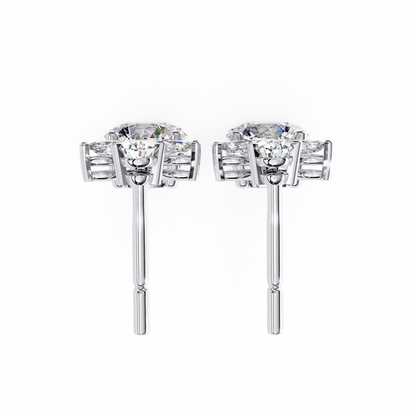 Double Drop Lab Grown Diamond Earrings