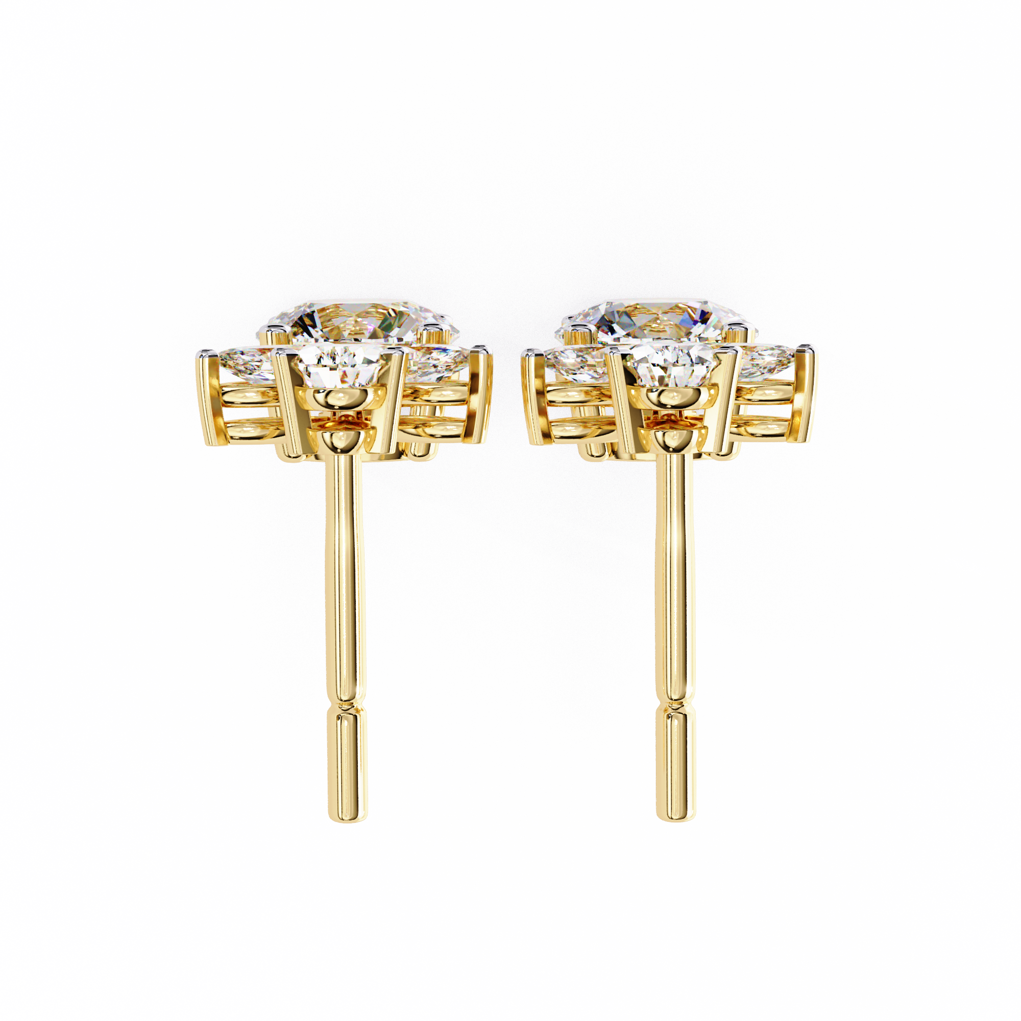 Double Drop Lab Grown Diamond Earrings
