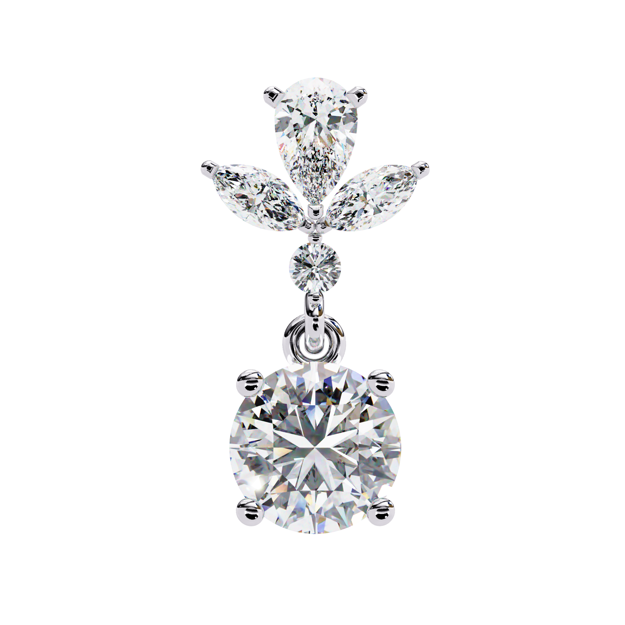 Double Drop Lab Grown Diamond Earrings