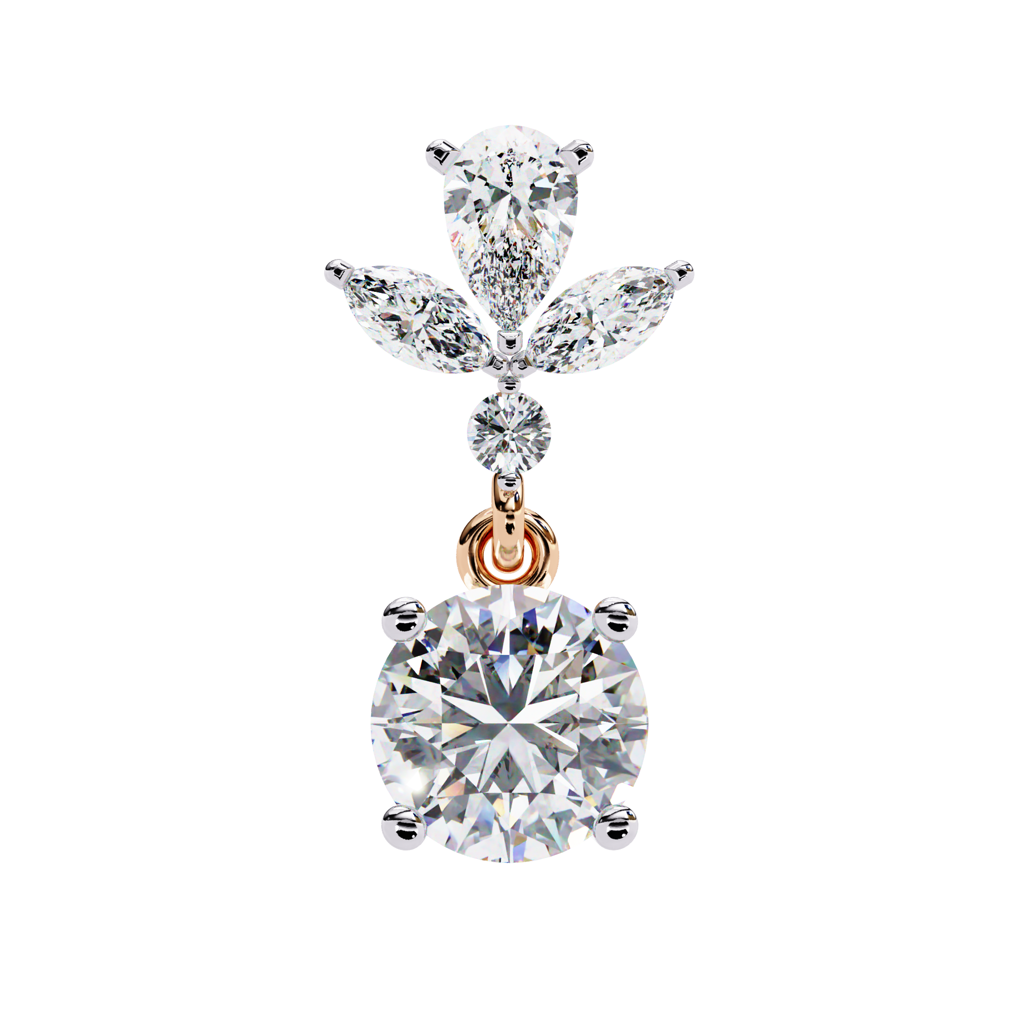 Double Drop Lab Grown Diamond Earrings