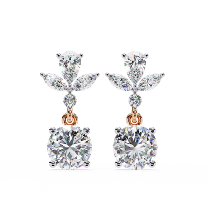 Double Drop Lab Grown Diamond Earrings