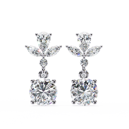 Double Drop Lab Grown Diamond Earrings