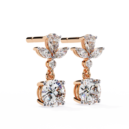 Double Drop Lab Grown Diamond Earrings