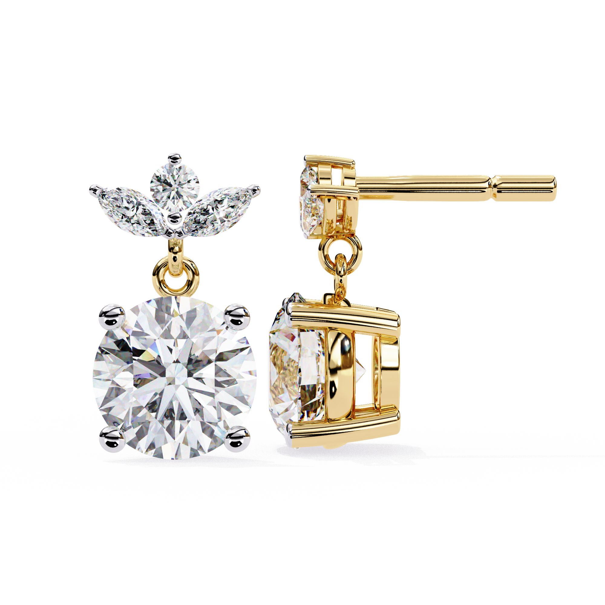 Butterfly Lab Grown Diamond Earrings