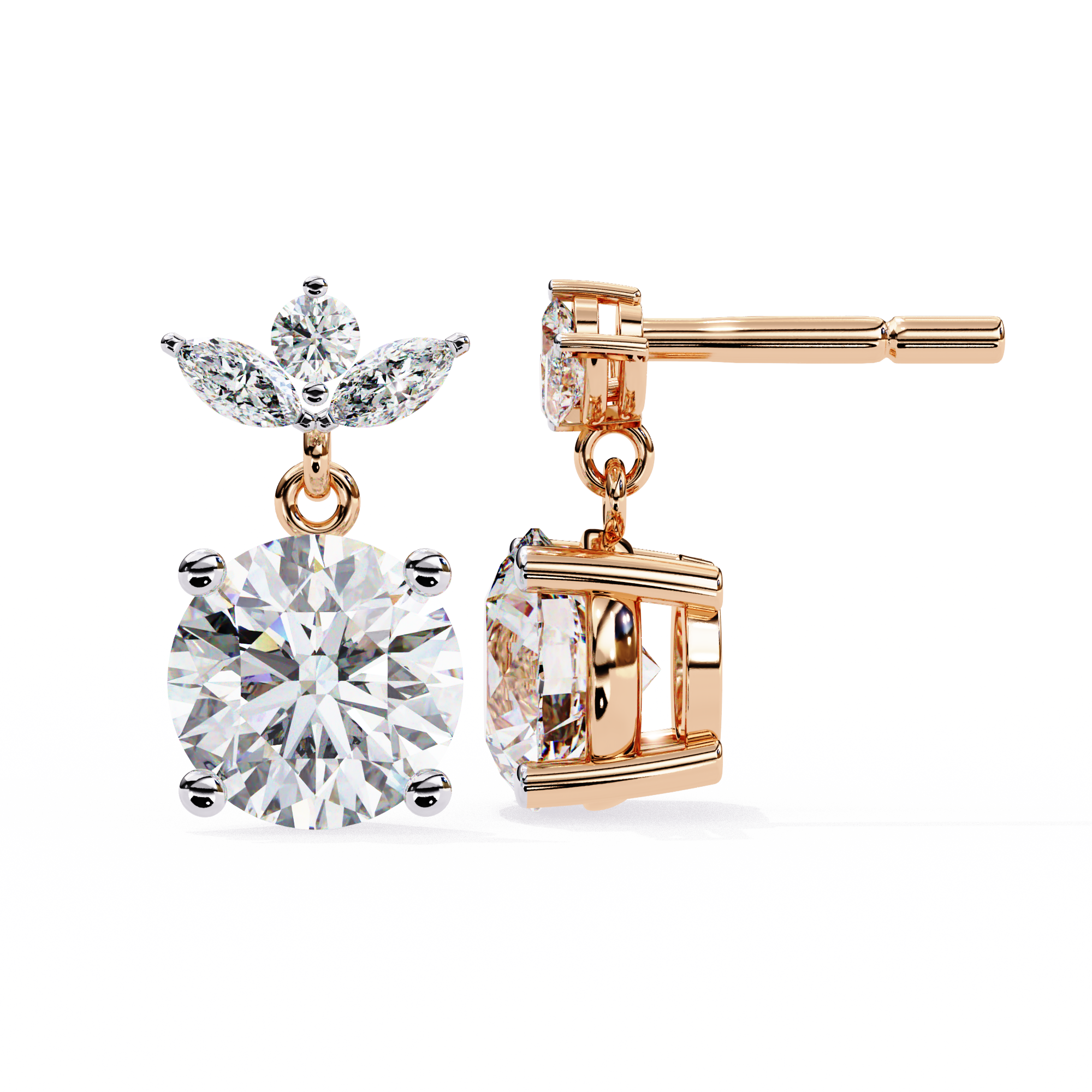 Butterfly Lab Grown Diamond Earrings