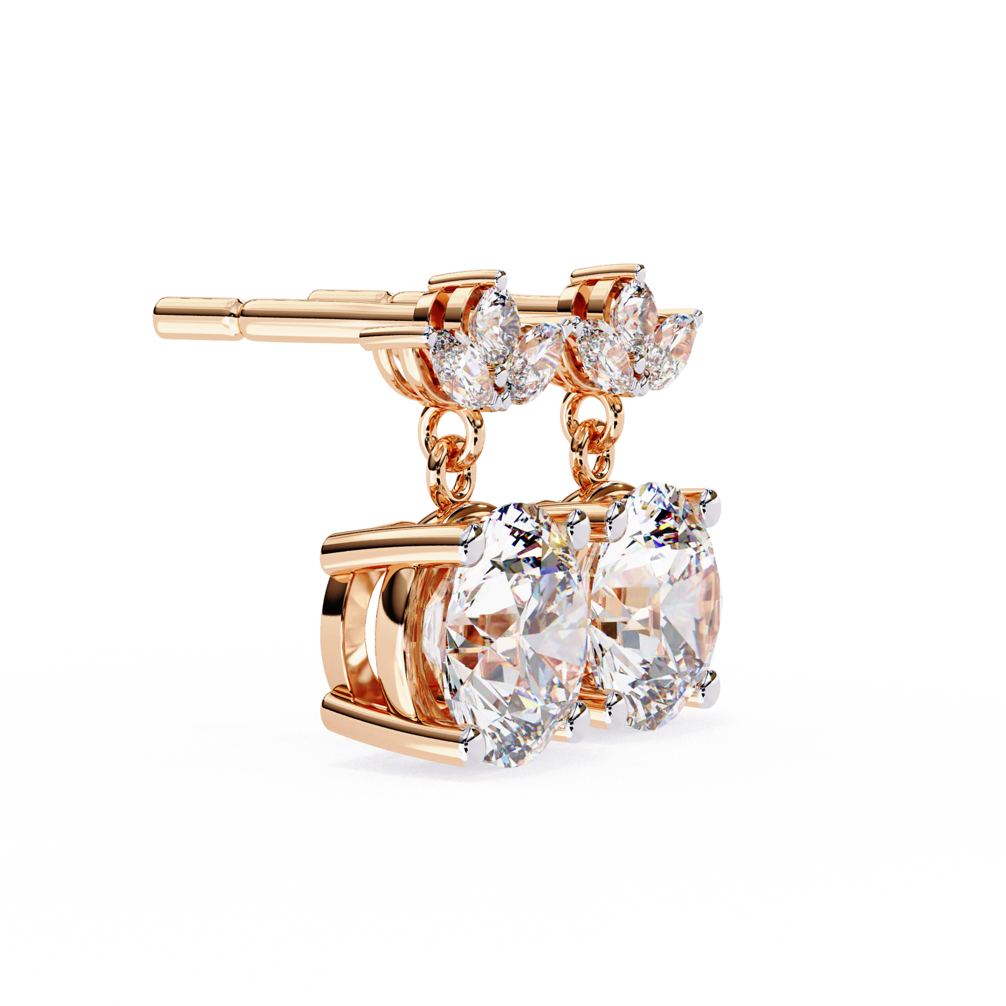 Butterfly Lab Grown Diamond Earrings
