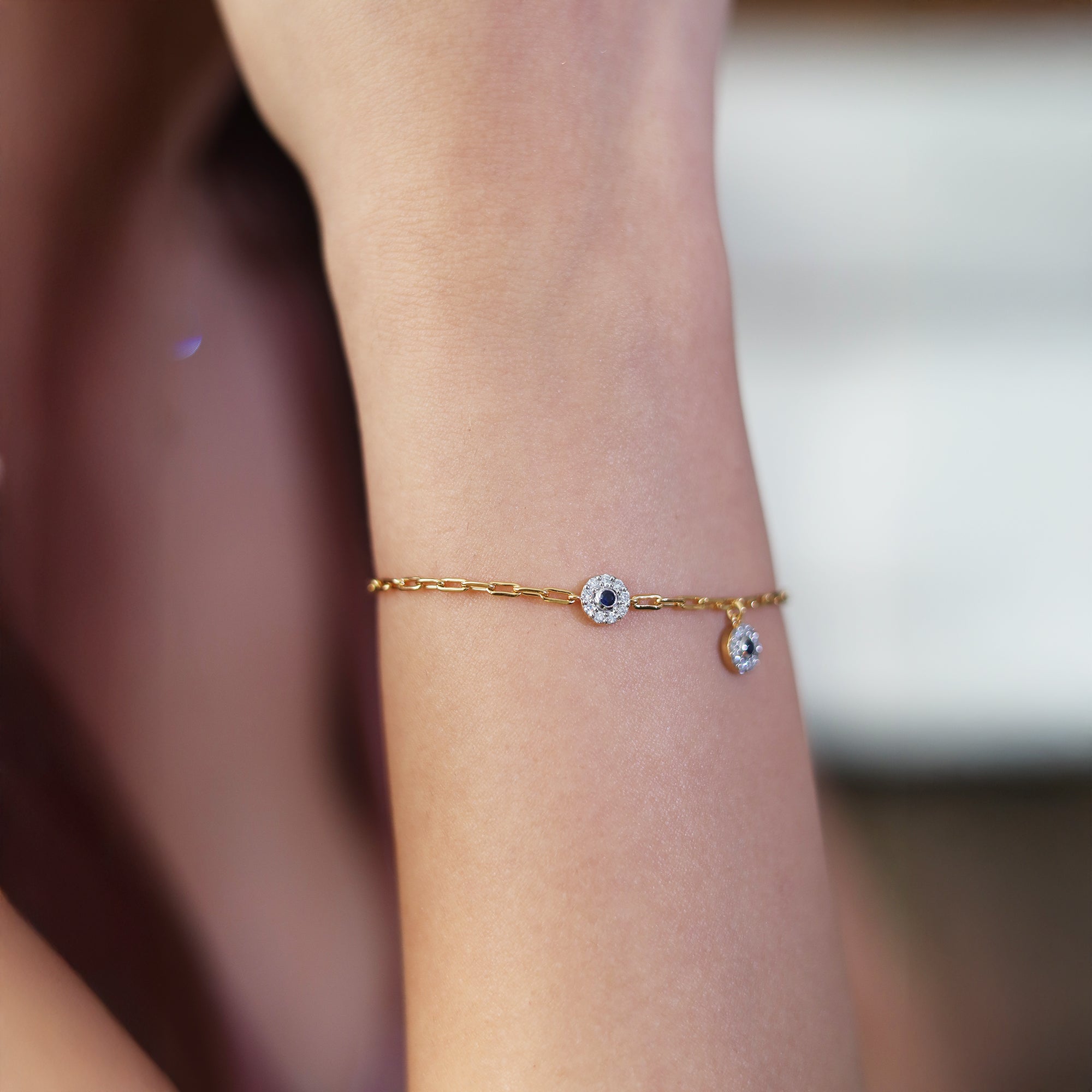 Eternal Glow Lab Grown Diamond Charm Bracelet