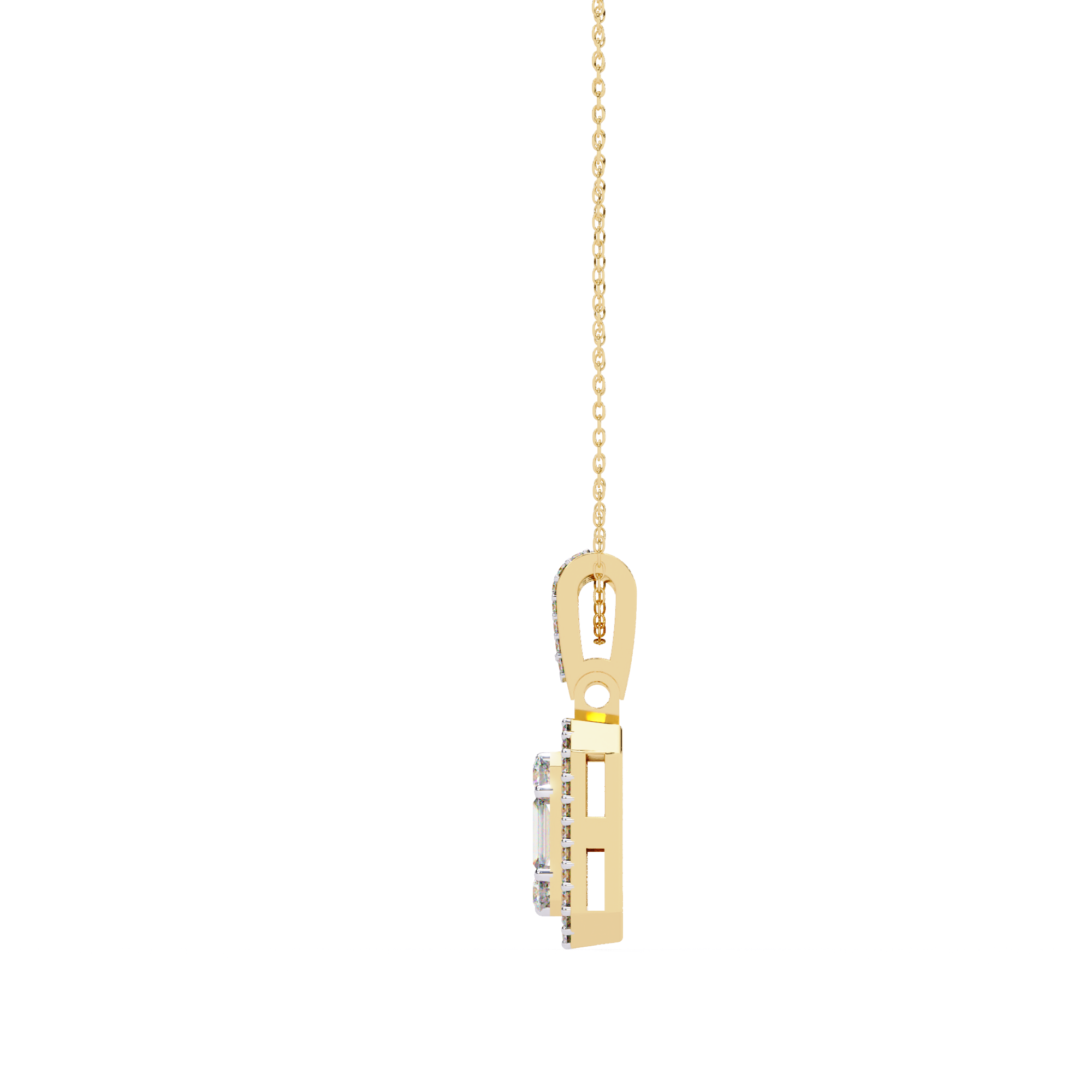Mixed-Cut Art Pendant
