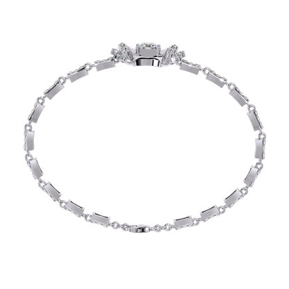 Mixed-Cut Tennis Bracelet