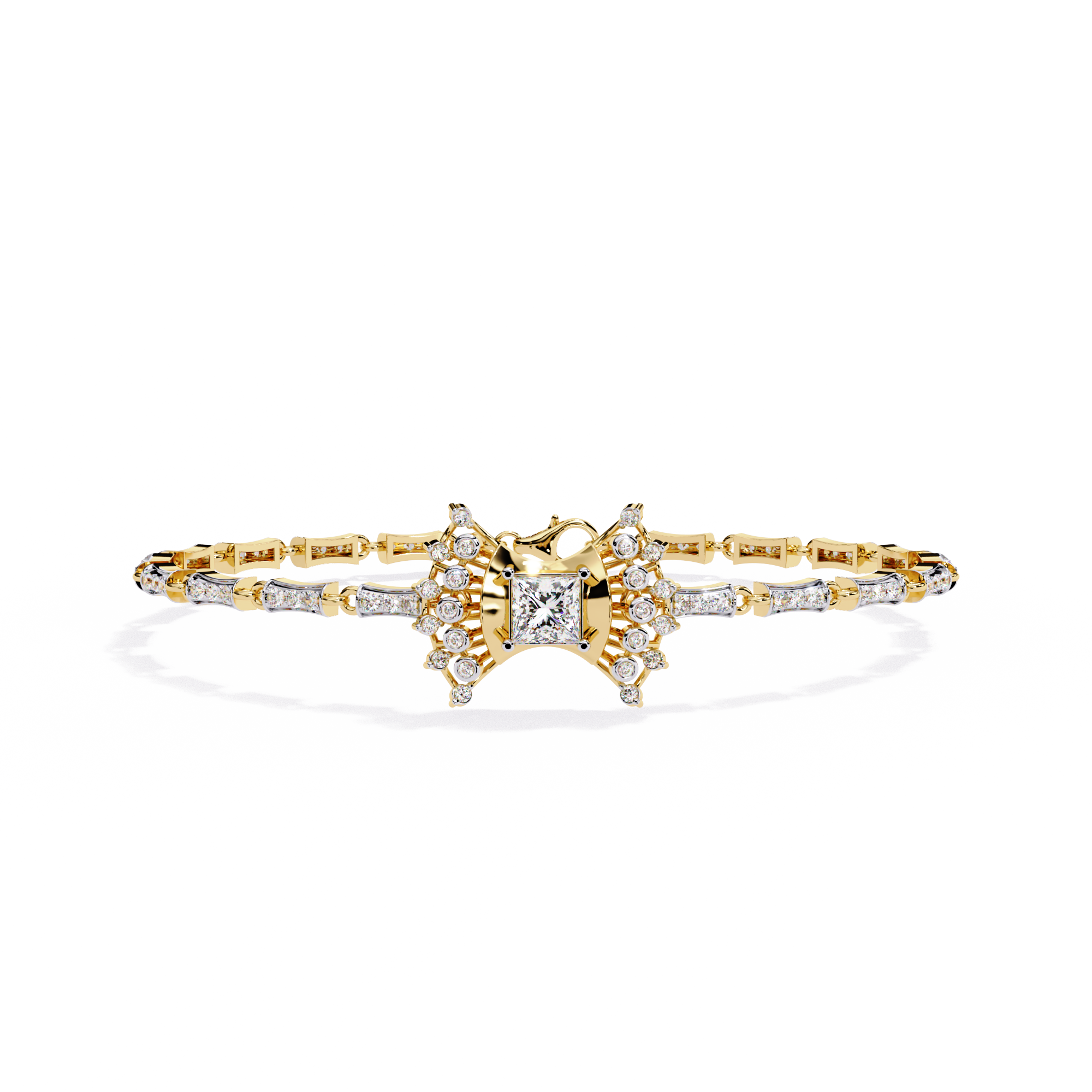Mixed-Cut Tennis Bracelet