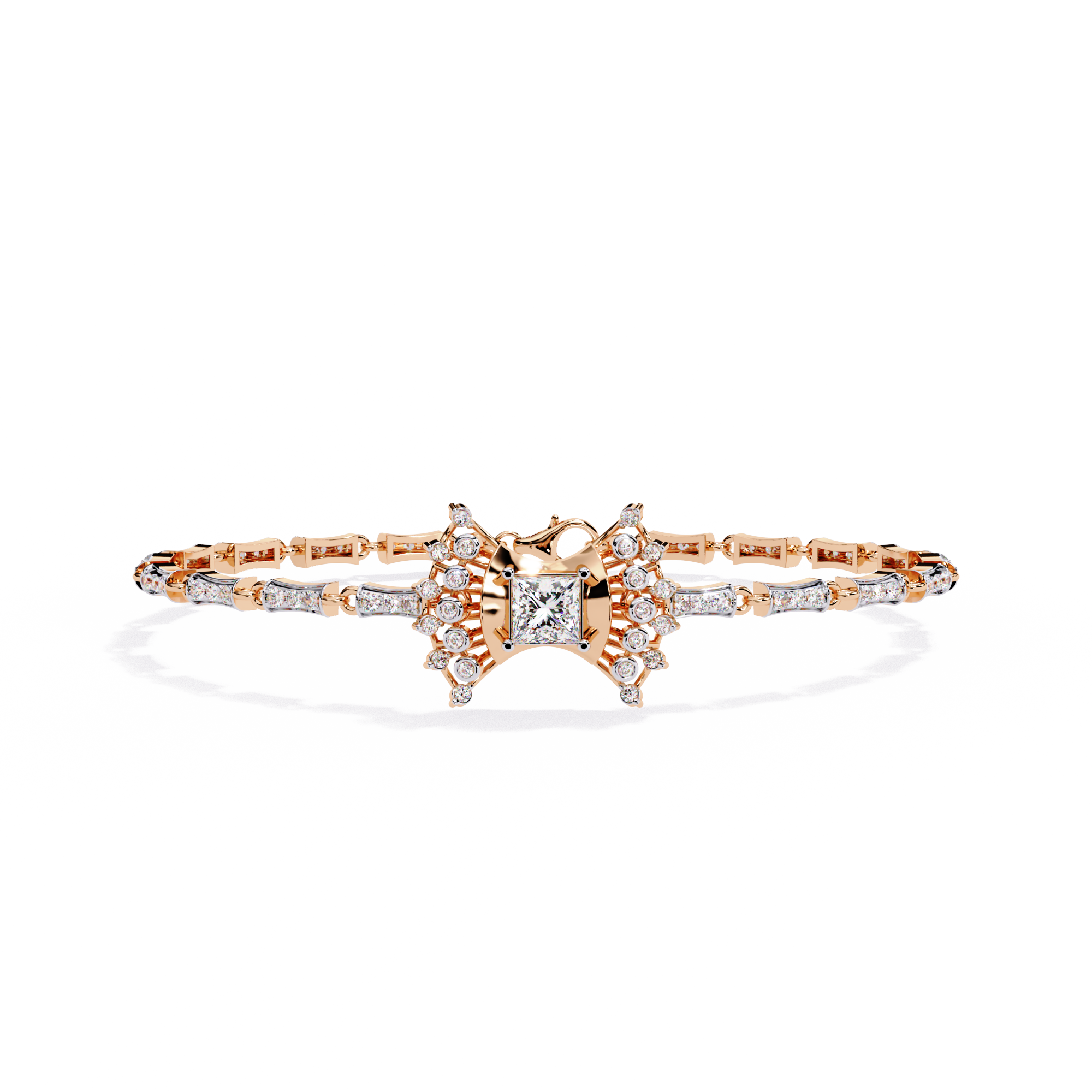 Mixed-Cut Tennis Bracelet