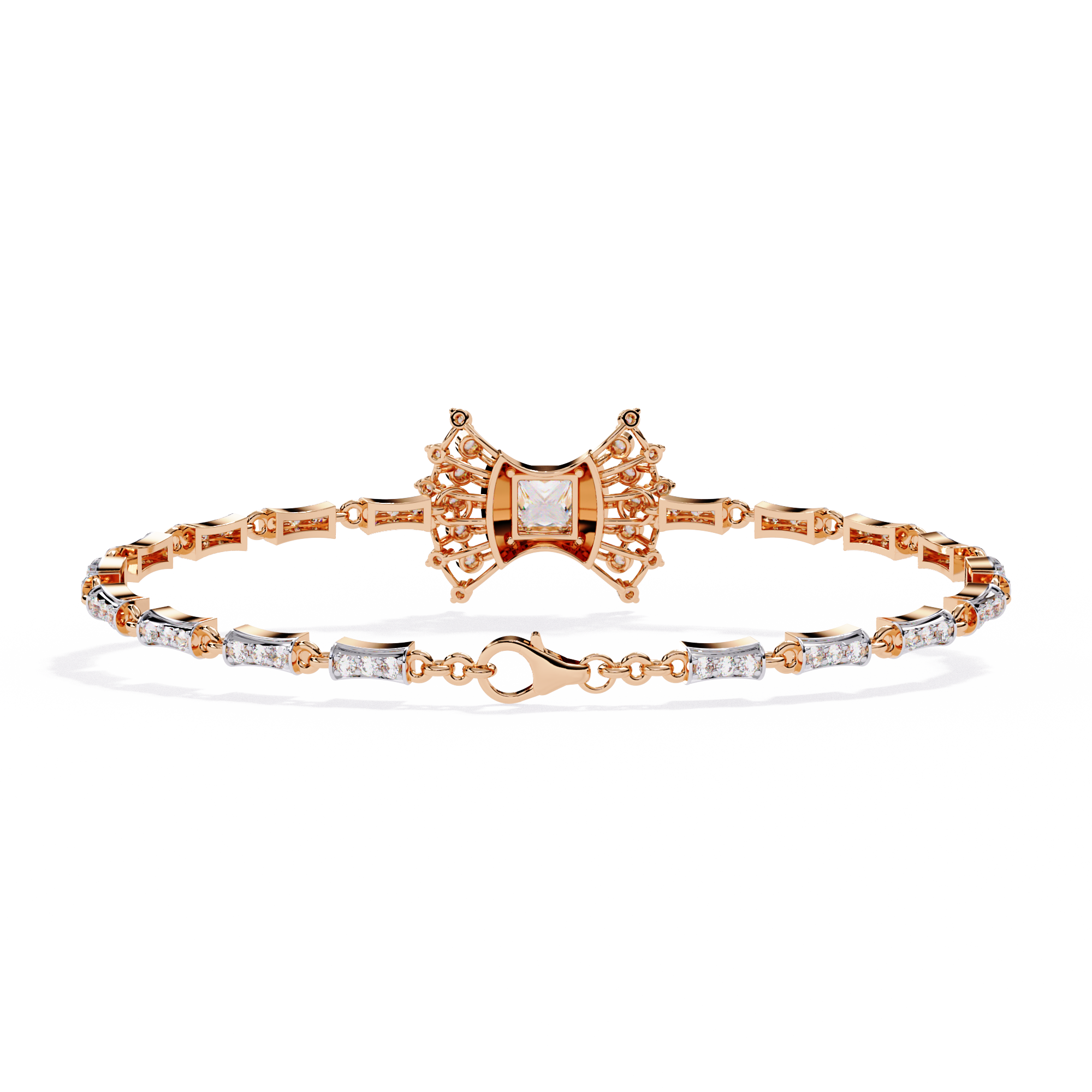 Mixed-Cut Tennis Bracelet