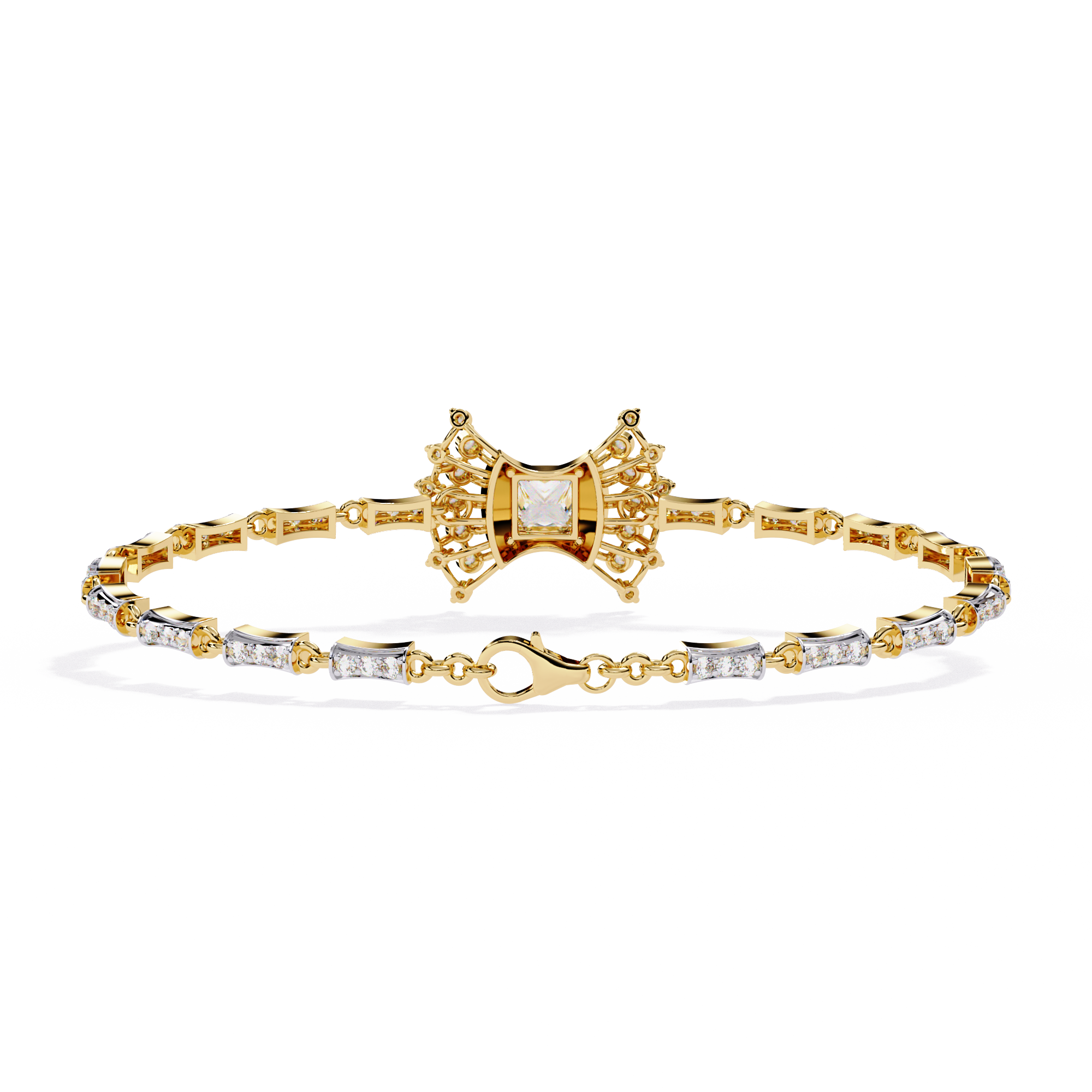 Mixed-Cut Tennis Bracelet