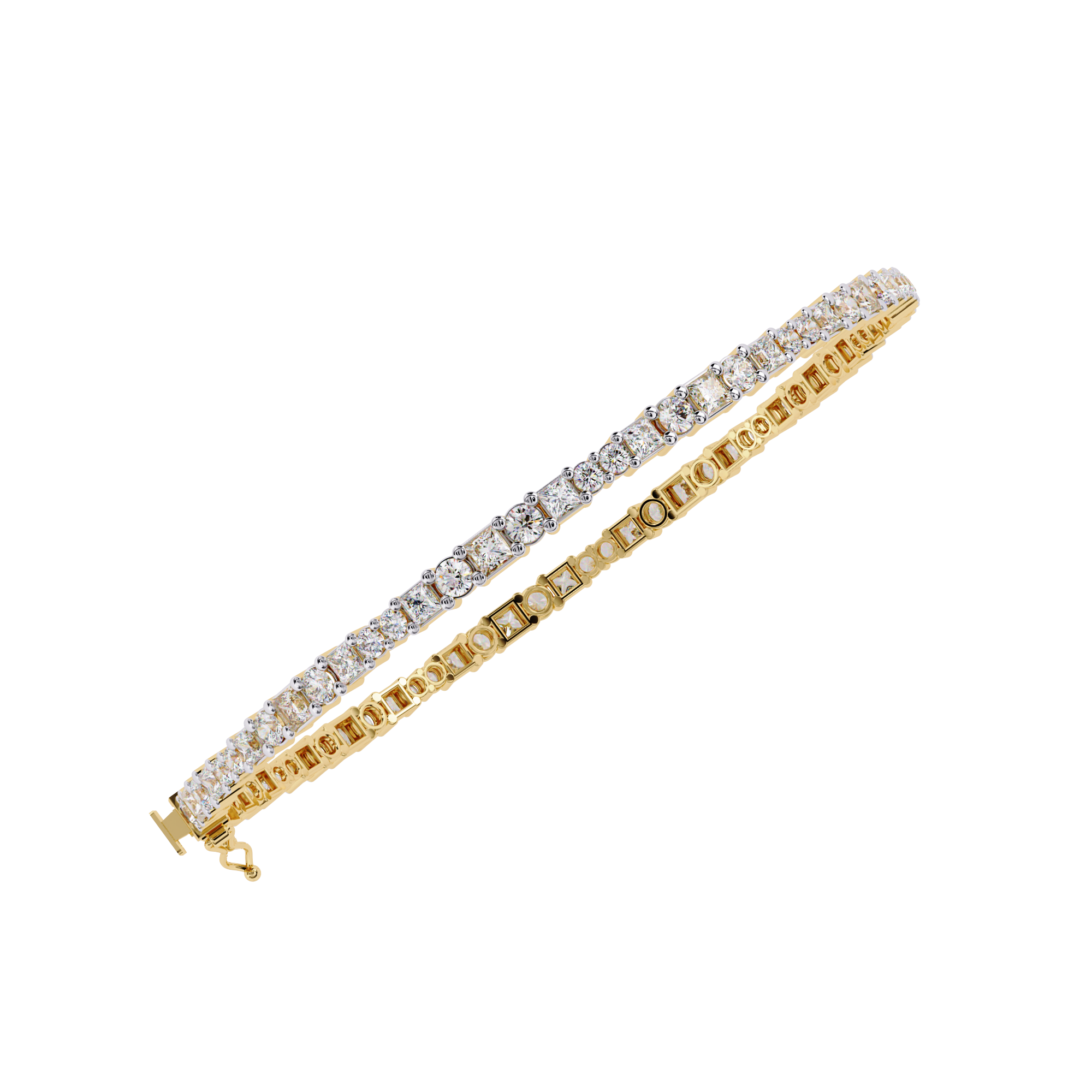 Princess Cut Tennis Bracelet