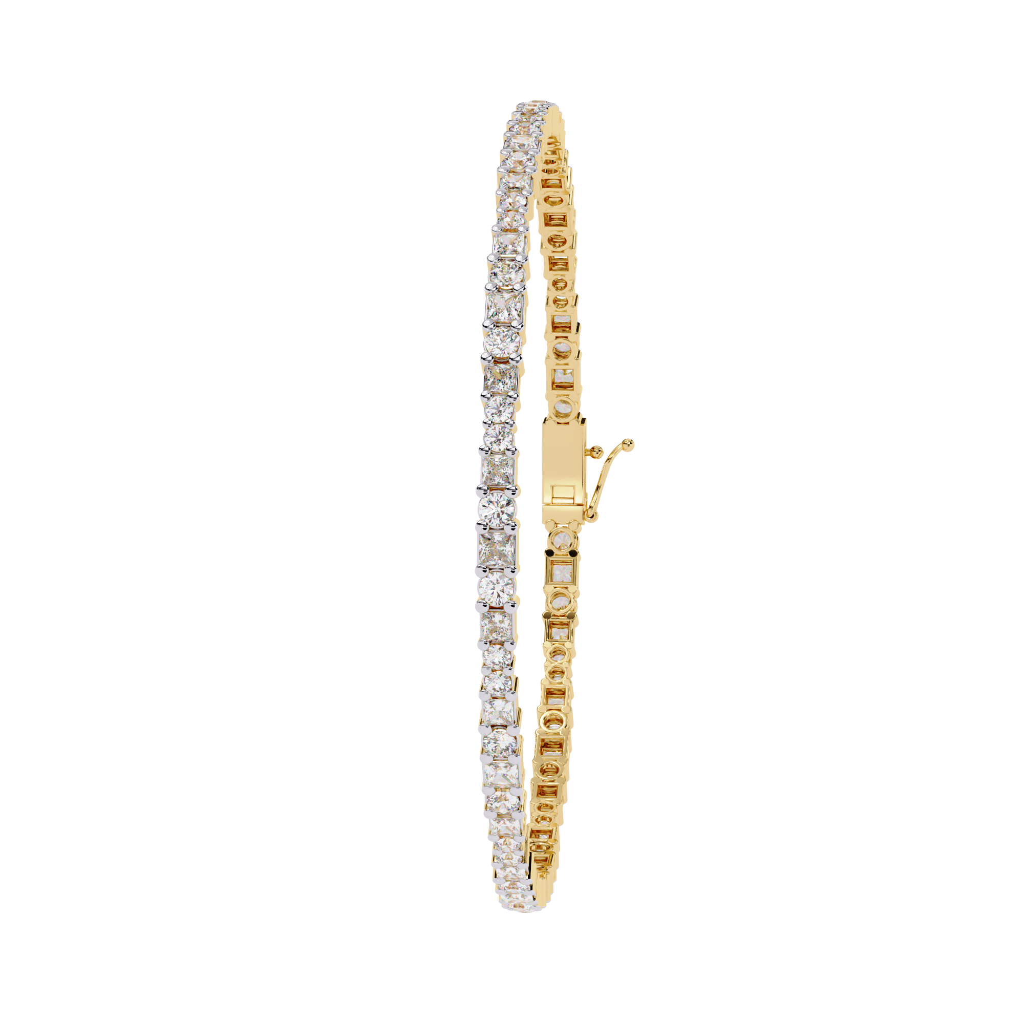 Princess Cut Tennis Bracelet