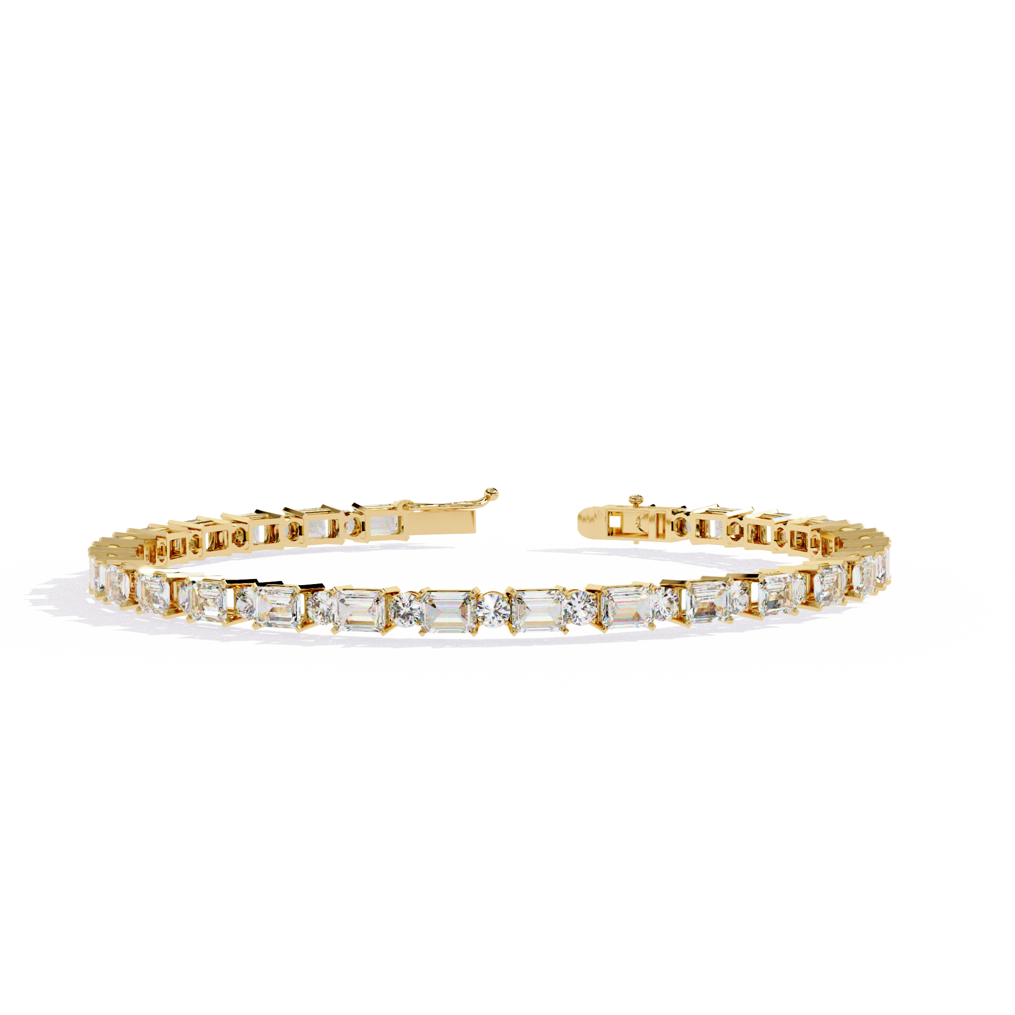 Mixed-Cut Link Bracelet