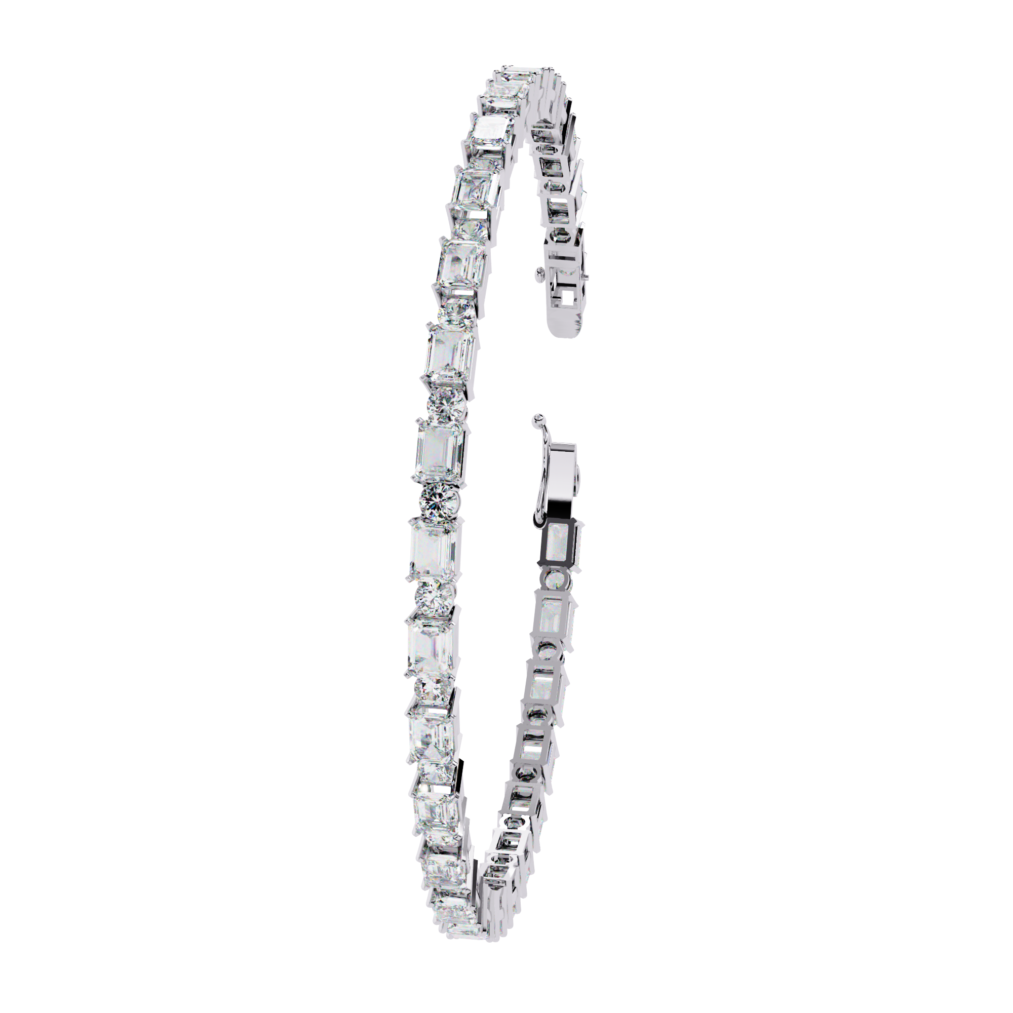 Mixed-Cut Link Bracelet